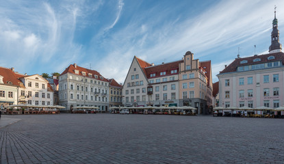 Naklejka premium Town Hall Square Tallinn Estonia