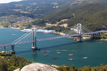 Rande Bridge in Viago sea
