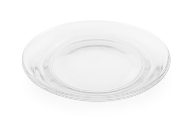 glass plate isolated on white background