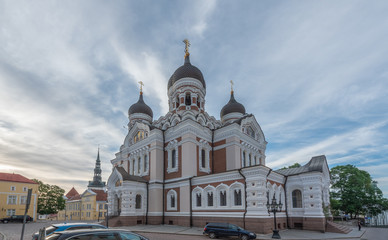 Fototapeta na wymiar Alexander Nevsky Cathedral, Tallinn Estonia