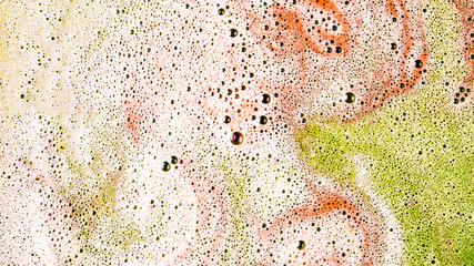 Brightly bath bomb dissolves in water