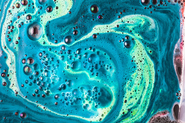 Body care bubble bath bomb background
