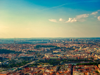 Obraz premium aerial view of Prague