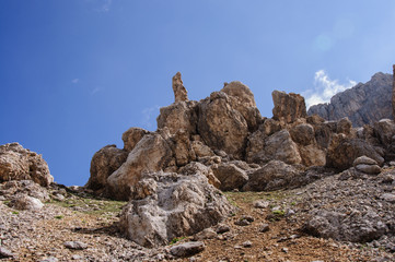 rocks and blue sky
