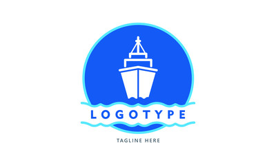 Ship logo  nautical sailing boat icon vector design 