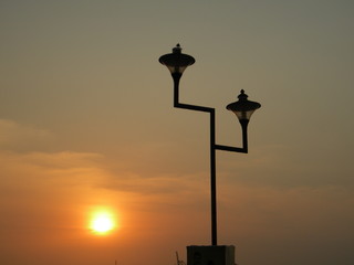 Sunset at marine Drive Cochin, Kerala