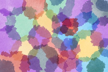 Multicolor Background Yellow Purple Green Blue Blue Red Orange Circle Watercolor