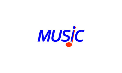 Music Letter logo template.