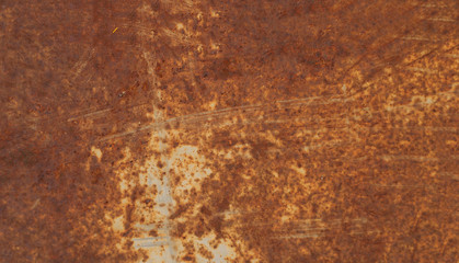 Colored rusty metal sheet. Old grunge metal texture or background, industrial texture for abstract Background