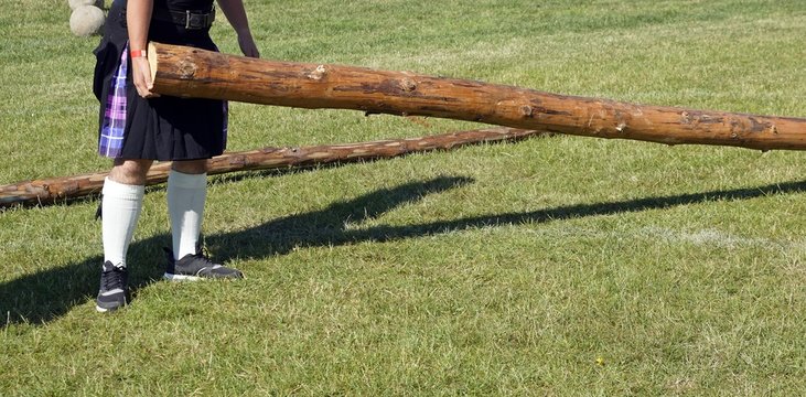 highland games, tossing the caber,
