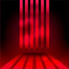 Glowing neon banner of the stripes. Vector Background