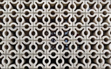 Geometric concrete cement architectural pattern.