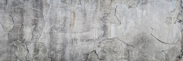 Texture of old gray concrete wall as a grungy background