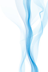 Soft blue smoke background with copy space.