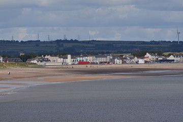 Naklejka premium Small seaside village in england
