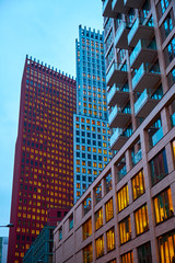 Fototapeta na wymiar Modern buildings in The Hague