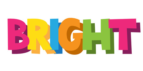 BRIGHT cartoon-style hand lettering banner