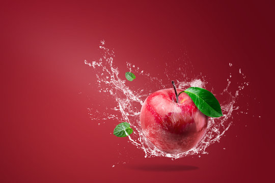Apple water splash