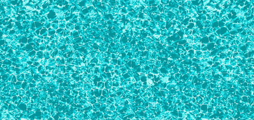 Realistic blue texture of water in the swimming pool vector illustration
