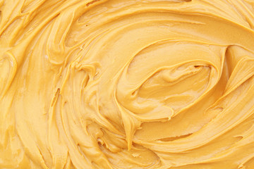 Peanut butter as food background
