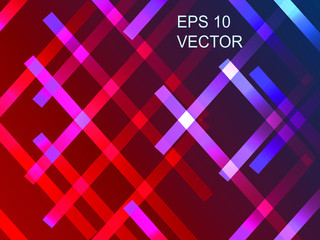 EPS 10 vector. Futuristic striped background. Colorful backdrop.