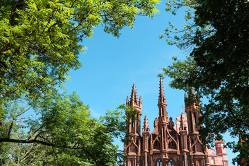 Cathilic Chirch of st. Anna in Vilnius, Lithuania