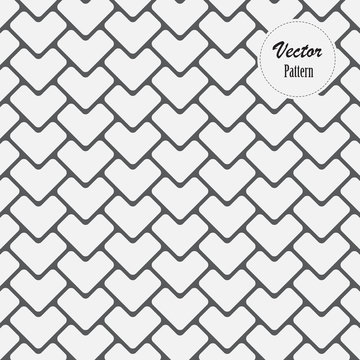 A simple geometric pattern. Stylization of the heart. Minimalistic background for various objects.