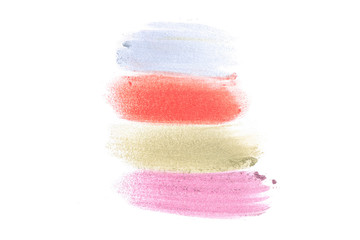 Eyeshadows isolated on white background. Makeup products