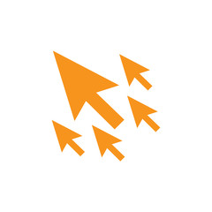 Website clicks icon with pointer icon - unscrupulously acquiring website clicks