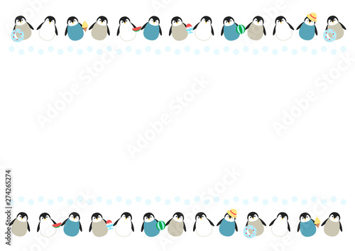 夏 ペンギン イラスト ライン Poster Posters Wallsheaven Osame