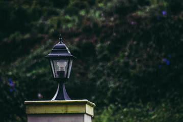 old lamp in the park