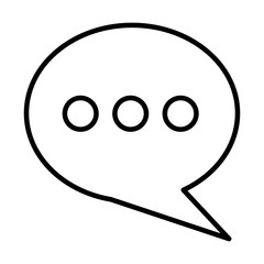 talk bubble on white background