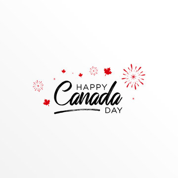 canada day, canada victory day vector design template