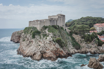 Festung am Meer in Dubrovnik Blick von der Stadtmauer
