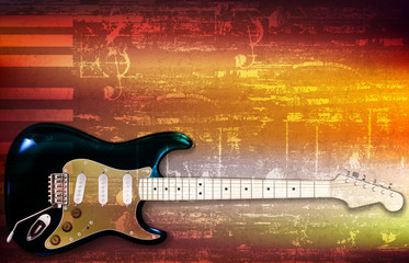 abstract background with electric guitar - 274275253