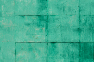 Dirty green metal plate texture for background