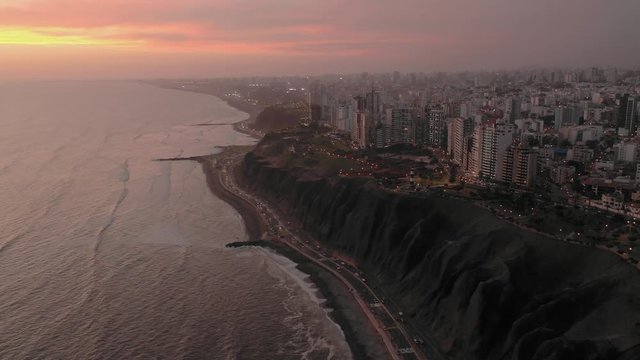 Aproach to the Miraflores Lighthouse, in Lima, Peru