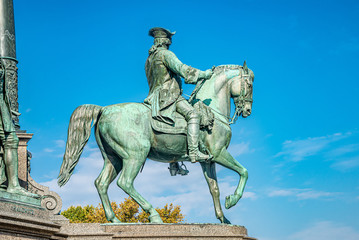 Obraz premium Element of the old Memorial monument of empress Maria Theresa in Vienna, Austria