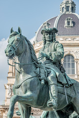 Obraz premium Element of the old Memorial monument of empress Maria Theresa in Vienna, Austria