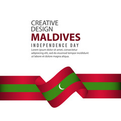 Maldives Independence Day Celebration Creative Design Illustration Vector Template