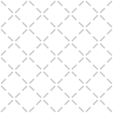 Tile grey and white quilted vector pattern for seamless decoration background wallpaper