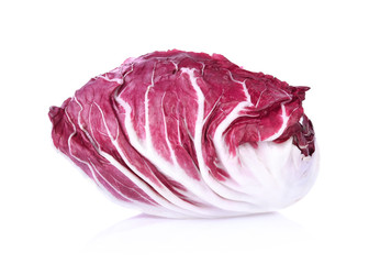 Radicchio isolated on white background