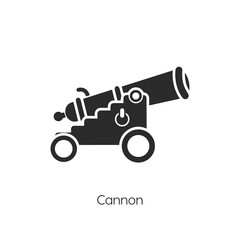 Cannon icon vector symbol