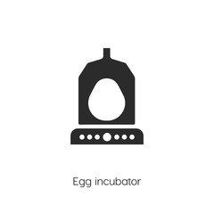 Fototapeta premium egg Incubator icon vector symbol