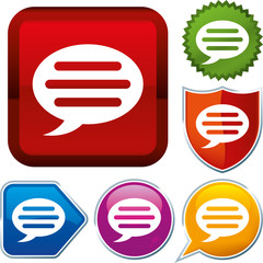 Set shiny icon series on buttons. Talk.