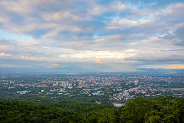 Beautiful Chiang Mai Cityscape in the sunset