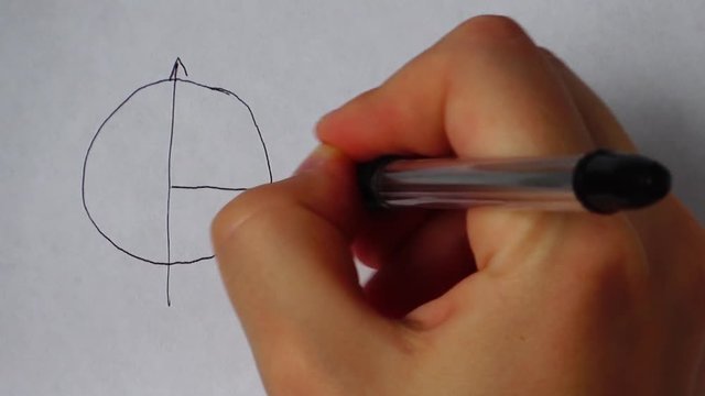 Writing of mathematical formulas on paper.	Work of the mathematician.