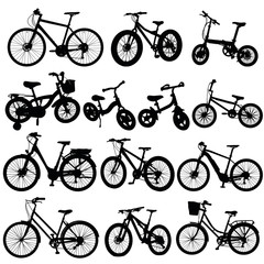 bicycle vector silhouette