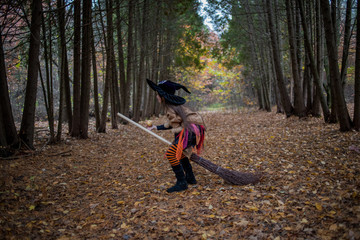 Naklejka premium little witch