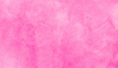 Soft smeared aquarelle painted magenta watercolor canvas for splash design, invitation background, vintage template. Pink color light ink effect shades gradient on textured paper